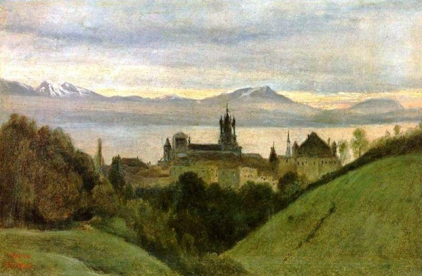 Lake Between Geneva and the Alps, 1825