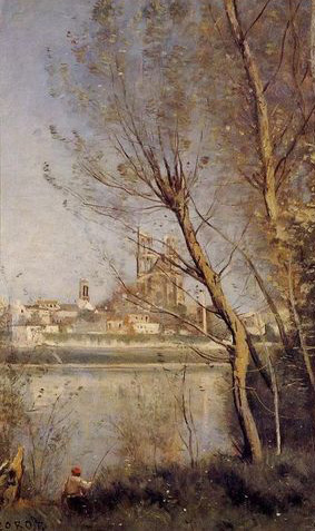 View of Mantes, 1868-1869